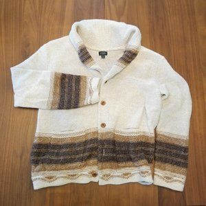 J.Crew Wallace & Barnes Cotton-wool cardigan sweater in blanket stripe